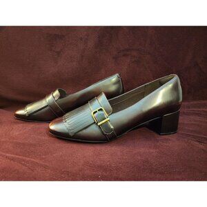 Clarks Women's Heels Leather Maroon Size 9 1/2